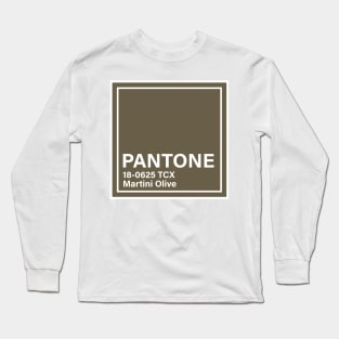 PANTONE 18-0625 TCX Martini Olive Long Sleeve T-Shirt